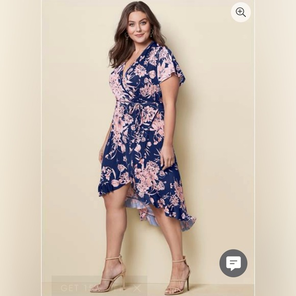 Venus Floral Print Wrap Dress - Picture 1 of 4